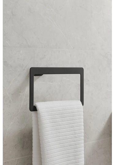 Pirenei Havluluk, Yuvarlak, 23cm - Mat Siyah Mat Siyah