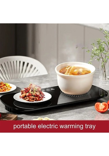 Yemek Elektrikli Isıtma Plaka Isıtıcı Sıcak Tabak Altlığı Tabak Altlığı Beyaz Beyaz