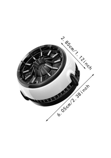 Trendooze Homyl Vakumlu Soğutma Fanı, Kablosuz Şarj, Beyaz, Hızlı Soğutma