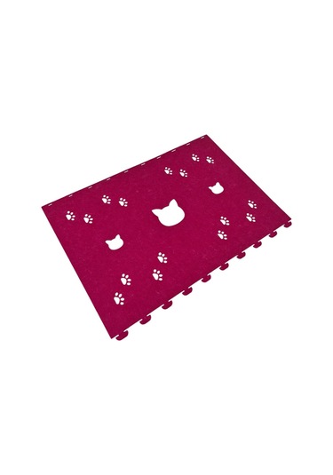 Kedi Oyuncağı Tüneli 1. Kalite 3mm Keçeden Geçmeli Kedi Ve Pati Figürlü 9 Renk A2