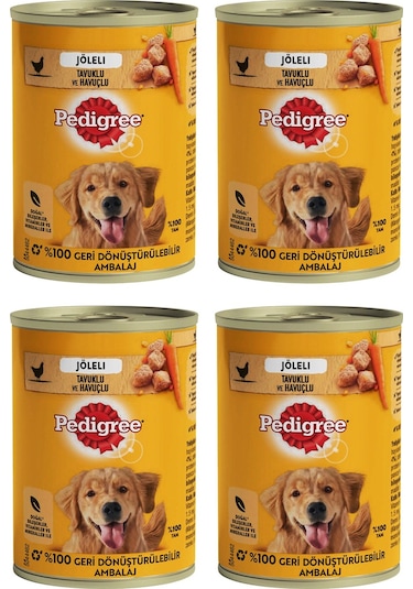 Pedigree Tavuklu Konserve Yaş Mama 400 Gr X 4 Adet