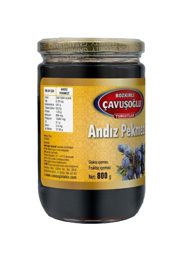 Bozkırlı Çavuşoğlu Andız Pekmezi Cam Kavanoz 800 G