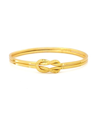 Altın Kaplama İmitasyon Desenli Ajda Aşk Düğümü Bilezik Blz-3115 Altın