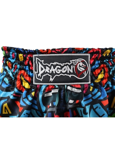 Dragondo Mt3037 Clown Muay Thai Kick Boks Şortu Çok Renkli