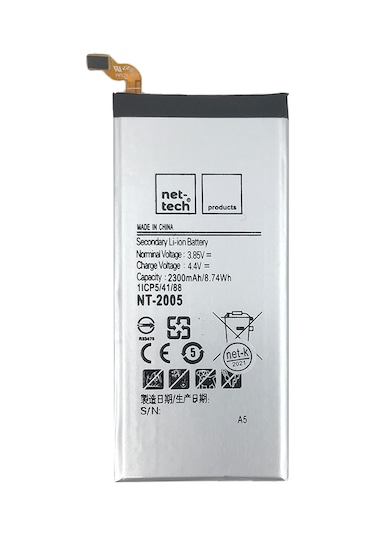 Samsung Uyumlu Galaxy A500 A5 2015 için Nettech Nt-2005 2300 Mah Batarya