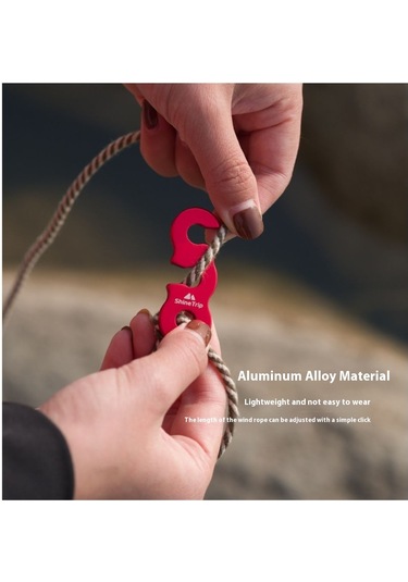 Xindoker Alüminyum Çadır Rope Kilitçisi - 3g Hafif, 5mm Açık, Üç Gözlü, Rope Ayarlamalı Dış Mekan Aksesuarı Mavi Mavi
