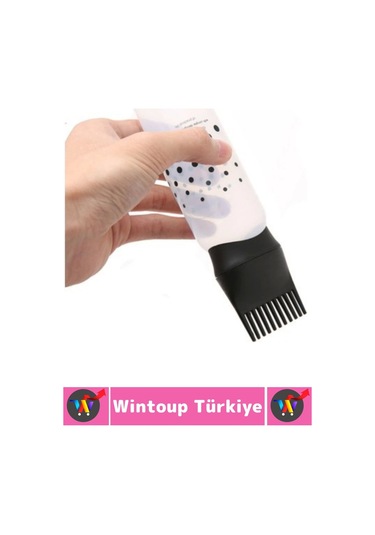 Yüksek Kaliteli Saç Bakımı Boya Yağ Krem Kolay Uygulama Çok Şık Taraklı Saç Uygulama Şişesi 1 Adet