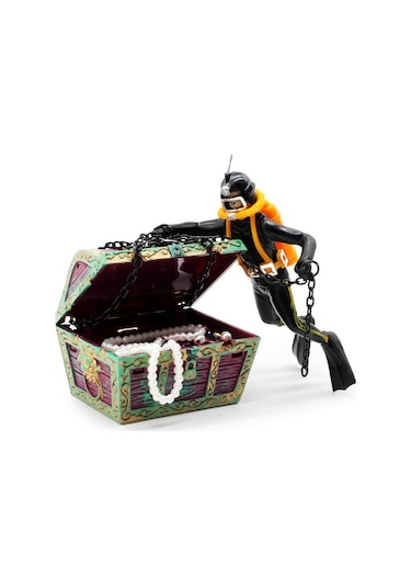 Youmex Akvaryum Zenginleştirici Süngerli Deniz Atı Adam Figürü - Siyah Renkli, Dayanıklı Malzeme, Kolay Kullanım