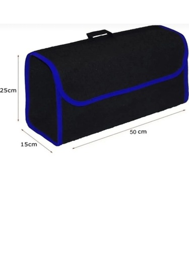 Araç Bagaj Düzenleyici Çanta Organizer Araba Çantası Mavi Biyeli