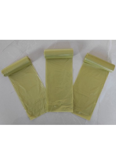 Sarı Çöp Poşeti 50x60 Cm 15'li Rulo, 5 Rulo 75 Adet