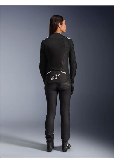 Alpinestars Stella T-sps Air V2 Korumalı Kadın Motosiklet Montu Siyah Beyaz