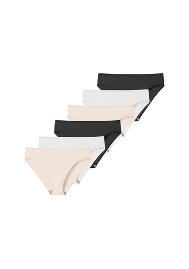 Likralı 6'lı Kutu Premium Slip Külot Laura G-006 C Resimdeki Renk
