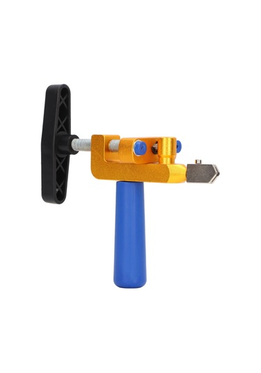 Folinda Tungsten Çelik Cam Seramik Kesici, Ergonomik Tutamaklı Entegre Tasarım, Ev Tamiri İçin Çok Amaçlı, 2 Kesici Ucu Ve 4 Yastık İle