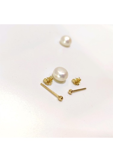 Altın Ürünler 2 - 3 MM Nokta Vidalı Top Küpe