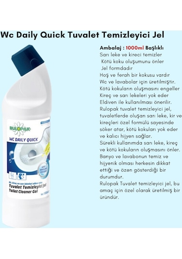 Rulopak Wc Daily Quick Gel 1000 ML