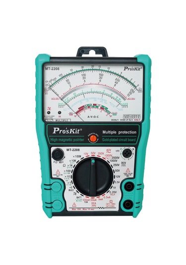Proskit Mt-2208 Korumalı Analog Multimetre Ac/dc 1000v 10 Amper Buzzer Test Lead