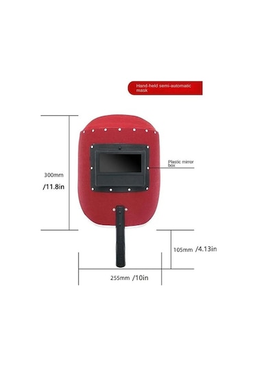 Jialan Yüz Koruyucu El Kaynak Kask El Kalkan Kaynak Maskesi Alev A
