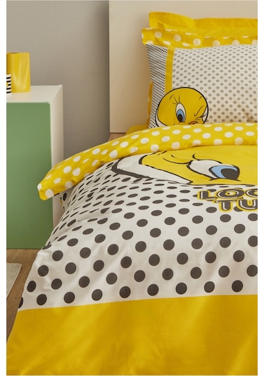 Karaca Home Looney Tunes Tweety Pamuk Tek Kişilik Nevresim 203.12.01.0001
