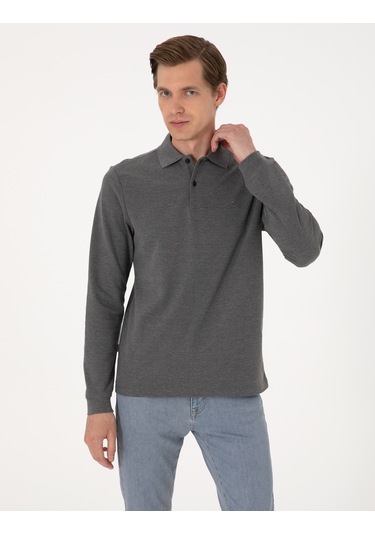 Pierre Cardin Erkek Antrasit Melanj Sweatshirt 50314048-vr081 Antrasit Melanj