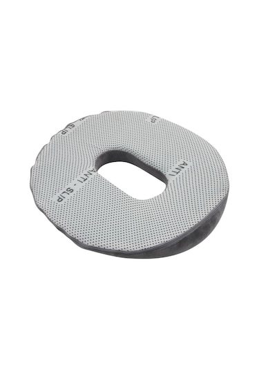 Viscofoam Ultralüks Ortopedik Oturma Simidi Kuyruk Sokumu Yastığı Visco Oturma Simidi - Gri