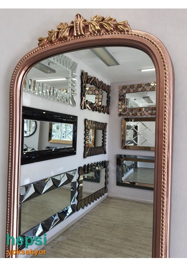 Matmazel Model Rose Gold Altın Renk Varaklı Boy Aynası
