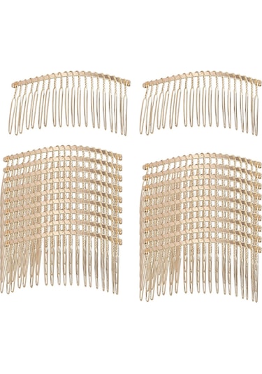 Suntek 20x Gelin Saç Tarak Klip Kadın Kızlar Için Altın