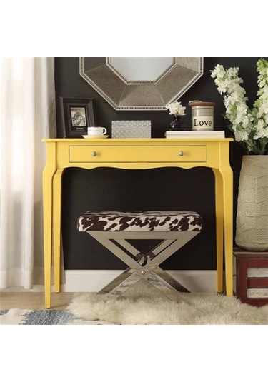 Wooding 100 Cm Çekmeceli Masif Sarı Lake Bonamy Dresuar Sarı