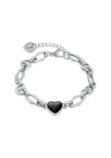 Novahub Gümüş Opk Paslanmaz Çelik Aşk Bileklik Gümüş Gümüş