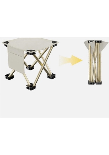 Bloomnest Açık Hava Piknik Mazar Katlanır Sandalye 23x28x28cm Newway A746 Altın-siyah, Taşınabilir Balıkçı Sandalyesi, Kamp Ve Piknik İçin İdeal Altın - Siyah