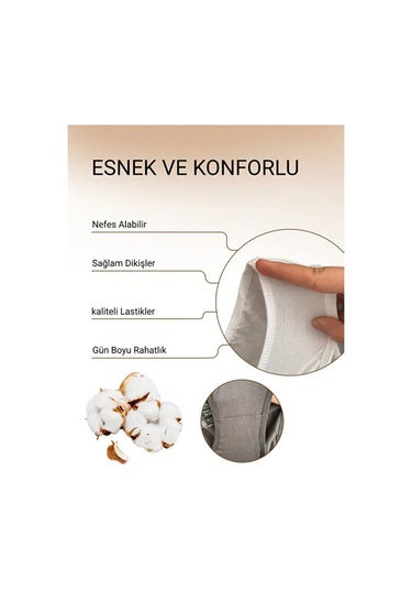 Alya Underwear Kadın Pamuklu Hipster - Slip Külot 5 Farklı Renk 1 Pakette Beyaz-siyah-ten P01