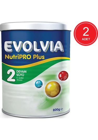 Evolvia Nutripro Plus 2 Devam Sütü 6+ Ay 2 x 800 G