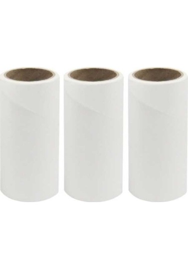 Pazly Yüzeyli Yapışkan Temizleme Suntek Saç Rulosu Büyük Beyaz Adet 3 İq Beyaz