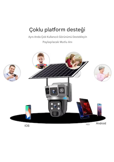 4g Sim Kart 12mp Wıfı Güneş Enerjili Kamera Açık Kablosuz 8k