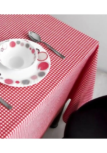 Pötikare Piknik Örtüsü - Masa Örtüsü- Sofra Bezi 160 160 Cm Kırmızı
