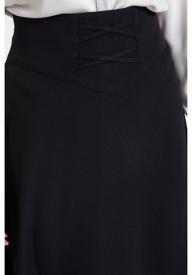 Kloş Etek Siyah-siyah Siyah
