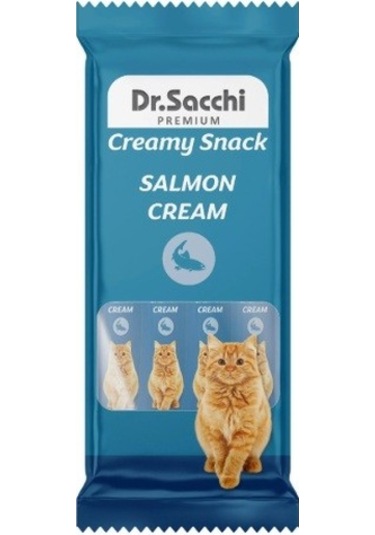 Dr. Sacchi Creamy Sıvı Somonlu Kedi Ödülü 4'lü