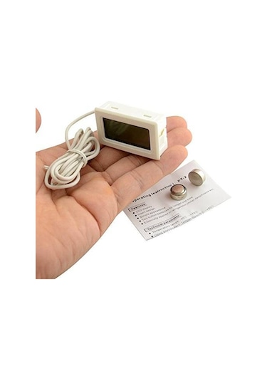 Aek-Tech Prob Kuluçka Nem Ölçer Termometre Beyaz