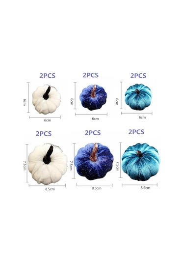 Suntek 12x Kadife Kabaklar Sonbahar Festivali Dekorasyonu Için