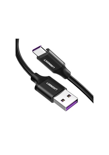 Ugreen 50567 Usb C Şarj Kablosu 5a Hızlı Şarj Örgütlü Kablo Veri Keli Huawei Supercharge