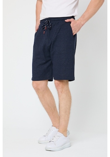 MMetalic Erkek Siyah Regular Fit Şort & Bermuda
