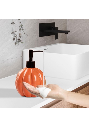 Suntek Cadılar Bayramı Balkabağı Sabunluk El Turuncu-ve-siyah Turuncu - Siyah