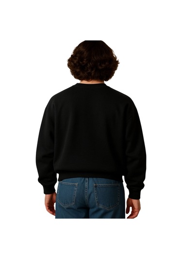 Erkek Büyük Beden 122 Kilo-158 Kilo Arası İçin Uygun Geniş Kalıp Bisiklet Yaka Pamuklu Selanik Kazak Siyah Erkek Büyük Beden 122 Kilo-158 Kilo Arası İçin Uygun Geniş Kalıp Bisiklet Yaka Pamuklu Selanik Kazak Siyah