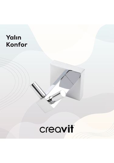 Creavit BS44611 Svida Askılık (İkili) Krom