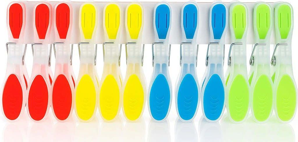 İz Bırakmayan Silikon Mandal 12 Li 5256 Çok Renkli