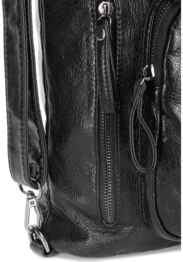 Yıkama Deri Hem Sırt Hem Omuz Kadın Çantası 21-k Barcelona 1580 Yeşil