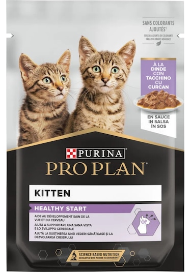 Purina Pro Plan Hindi Etli Yavru Kedi Yaş Maması 85 G