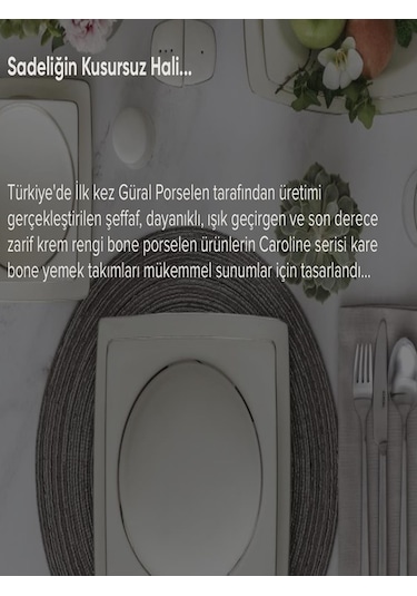 Güral Porselen 85 Parca Yemek Takımı