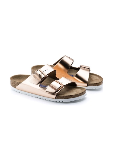 Bırkenstock Arızona Soft Footbed Metallıc Copper Arızona Bakır Terlik 0952091 0952091 Bak Bakır