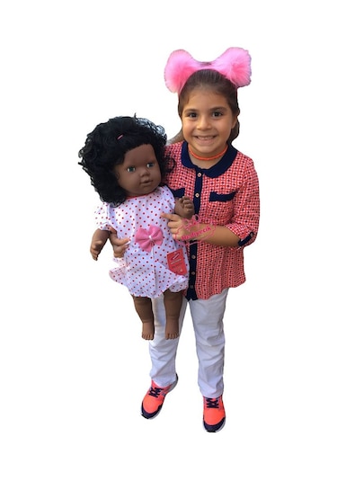 Mira Büyük Boy Türkçe Konuşan Et Bebek Elbiseli 60 Cm Videolu Beyaz-Saçlı Etbebek