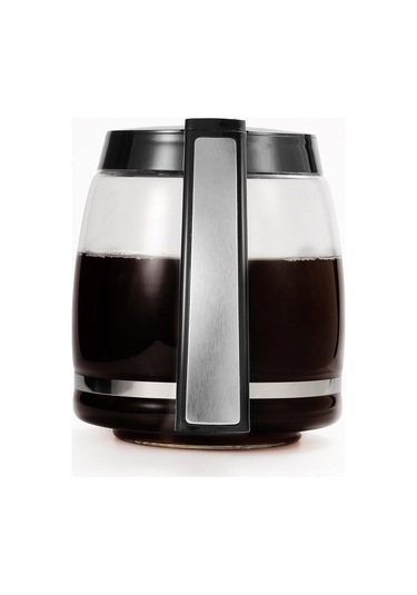 Mufunye Islak Kahve Makinası İçin 12 Bardak Kapasiteli Isı Dayanıklı Cam Değiştirme Kavanozu Dcc-1100bk, Dcc-1200prc, Dcc-2650, Dgb500bk Vb. Modellerle Uyumlu Siyah